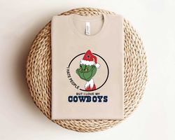 Grinch I Hate People But I Love My Dallas CowboysShirt