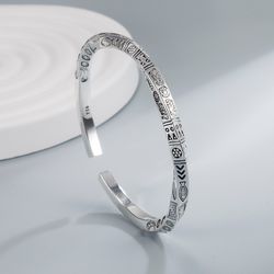925 Sterling Silver Open Geometry Totem Bracelets for Women | Luxury Designer Jewelry Gift | Free Shipping by GaaBou