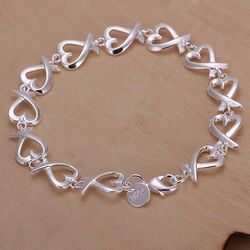 925 Sterling Silver Bracelets: Elegant Women's Wedding Jewelry with Free Shipping - Stylish, Cute, and Noble Designs