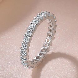 Stylish S925 Silver Cubic Zirconia Rings: Perfect for Bridal & Wedding - Shop Now!