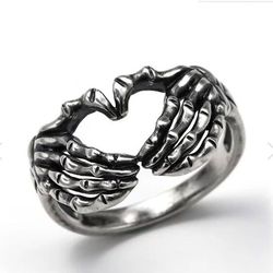 Creative Wings Design Sterling Silver Rings: Fashionable Hip Hop Vintage Couples' Jewelry for Parties & Birthdays