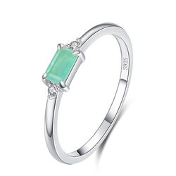 Classic Clear CZ Wedding Rings: MODIAN Fashion 925 Sterling Silver Tourmaline Jewelry - Perfect for Women's Engagement &
