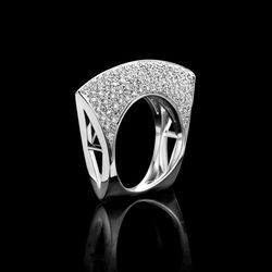 Shop Unique 925 Sterling Silver Hollow Diamond Ring for Women - Ideal Party Gift!