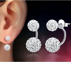 925 Sterling Silver Shambhala Ball Stud Earrings - Fashionable & Shiny CHSHINE Promotion with Free Wholesale Gifts for L