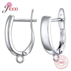 High-Quality 925 Sterling Silver Earrings Findings for DIY Jewelry: Genuine Components for Women and Girls