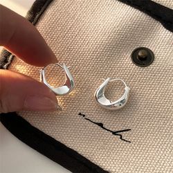 Versatile 925 Sterling Silver Ear Hoop Earrings for Women: Sweet Girl Fashion Jewelry & New Year Gift Accessories