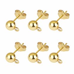 Wholesale 925 Silver-Plated Earring Hooks: 20pcs/Lot Blank Stud Bases for 3/4/5mm DIY Jewelry