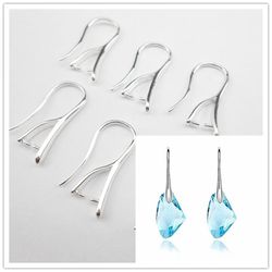 Wholesale Silver Jewelry Accessories: DIY Crafts with Crystal & Cubic Zirconia Earrings, Hooks & Cufflinks