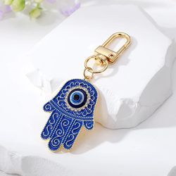 Turkish Blue Evil Eye Keychain Luckly Owl Elephant Butterfly Tortoise Charms With Key Holder Handbag Decorations