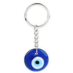 Blue Eyes Keychain Fashion Lucky Turkish Key Ring Cartoon Translucent Pendant Key Chain Jewelry Gift