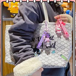 Hello Kitty Sanrio Figure KeyChain Key Ring Kawaii Pendant Doll Bag Ornament Accessories Space Series Anime Creative