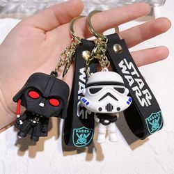 Disney Star Wars Baby Yoda Keychain Cartoon Anime Mandalorian Figure Model Master Yoda Key Chains PVC Kids Gift