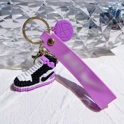 Large creative silicone aj shoes key chain cartoon personality three dimensional bag pendant doll machine small gift