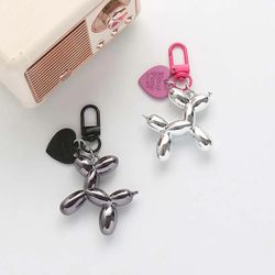 Balloon Dog Keychain Models for Girls Sweet Ins Style Balloon Dog Phone Chain Key Buckle Accessories Bag Pendant Toys
