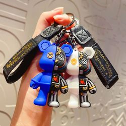 Cartoon Mechanical Bear Cute Boudoir Personality Key Ring Chain Bag Small Pendant Accessories Keychain Decoration