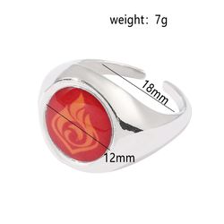 Genshin Impact Ring Anemo Geo Pyro Hydro Cryo Electro Dendro 7 Elements Luminous Ring Adjustable, Special Gifts For Game