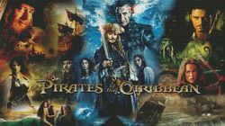 Jack Sparrow Cross Stitch Pattern / Johnny Depp Cross Stitch Pattern / Pirate Cross Stitch Pattern / Instant Printable