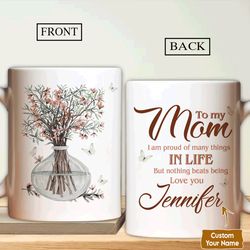 To My Mom Mug, Flower Mama Gift, Gift For Mom, Gift From Daughter, Gift for Mom, Mom Birthday Gift, Mothers Day Gifts
