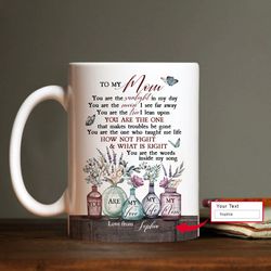 To My Mom Mug, You Are My Love, Flower Mama Gift, Gift For Mom, Gift From Daughter, Mom Birthday Gift, Mothers Day Gifts