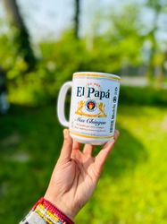 Especial Beer El Papa Mas Chingon Coffee Mugs, Gift, Gifts For Him, Birthday Gift, Gifts For Dad, Fathers Day Gifts