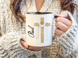 PERSONALIZED Cross Mug, Priest Gift, Catholic Gifts, Gifts for Him, Gifts for Her, Gifts for Priest, Confirmation, Gift