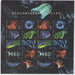Bioluminescent Life Sheet of 20 Forever Stamps