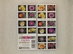 BOOKLET of 20 USPS Cactus Flowers Self-Adhesive Forever Stamps
