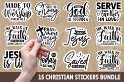 Christian Sticker Bundle,Bible svg,Inspirational Sticker,Christian Stickers,Faith Stickers,Jesus,Religious Stickers