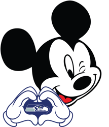 Mickey Loves Seahawks Svg, Sport Svg, Seattle Seahawks Svg, Disney Svg