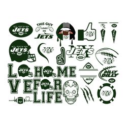 New York Jets Bundle Svg, N F L Teams Svg, N F L svg, Football Svg, Sport bundle Svg Cricut File 1