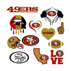 San Francisco 49ers Bundle,N F L Teams Svg, N F L svg, Football Svg, Sport bundle Svg Cricut File 1