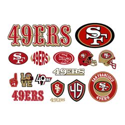San Francisco 49ers Bundle,N F L Teams Svg, N F L svg, Football Svg, Sport bundle Svg Cricut File