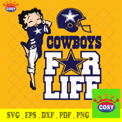 Cowboys For Life Svg, Dallas Cowboys Football, Cow