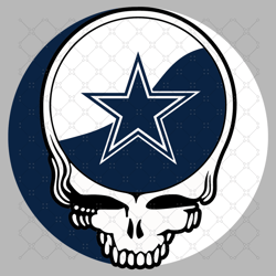Dallas Cowboys Skull Svg, Sport Svg, Cowboys Svg 1