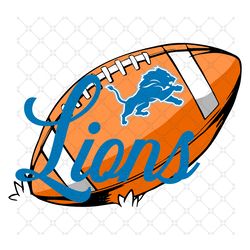 Detroit Lions NFL Ball Svg, Sport Svg, Detroit L 2