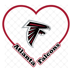 Falcons Heart Svg, Sport Svg, Atlanta Falcons Sv