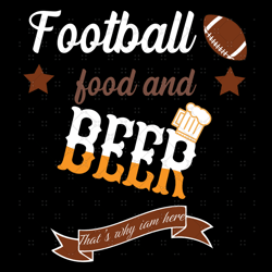 Football Food And Beer Svg, Sport Svg, Football