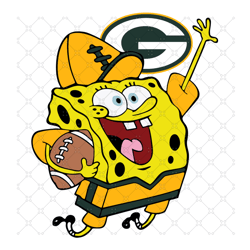 Green Bay Packers Football Spongebob Svg, Sport