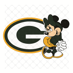 Green Bay Packers Minnie Svg, Sport Svg, Football
