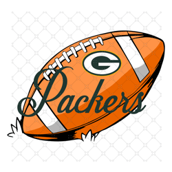 Green Bay Packers NFL Ball Svg, Sport Svg, Green 1