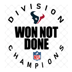 Houston Texans NFL Division Won Not Done Champio