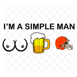 I Am A Simple Man Cleveland Browns Svg, Sport Sv