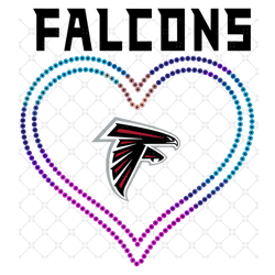 Atlanta Falcons Heart Svg, Sport Svg, Atlanta Fa