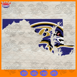 Baltimore Ravens Logo Team Svg, Baltimore Ravens N
