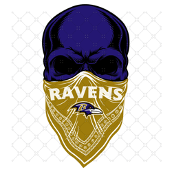 Baltimore Ravens Skull Svg, Sport Svg, Baltimore