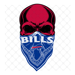 Buffalo Bills Skull Svg, Sport Svg, Buffalo Bill