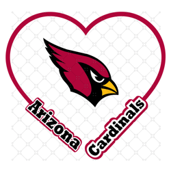 Cardinals Heart Svg, Sport Svg, Arizona Cardinal