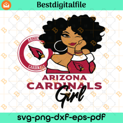 Arizona Cardinals Girls Svg, Cardinals Lovers Svg,