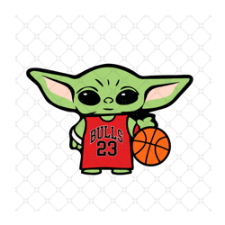 Baby Yoda Michael Jordan Svg, Sport Svg, Chicago B