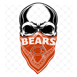 Chicago Bears Skull Svg, Sport Svg, Chicago Bear